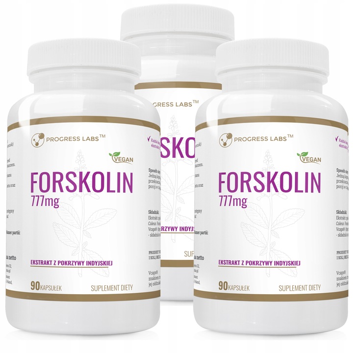 Forskolin 777mg SPALACZ TŁUSZCZU WAGA POKRZYWA INDYJSKA FORKOLINA 270 kap