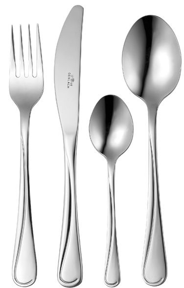 GERLACH KOMPLET ZESTAW SZTUĆCÓW SZTUĆCE PUDEŁKO POŁYSK MANGO 12 OSÓB