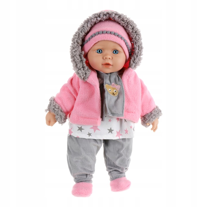 Lalka bobas jak żywa interaktywna DUŻA miękka mówi uczy 2 języki śpiewa 41