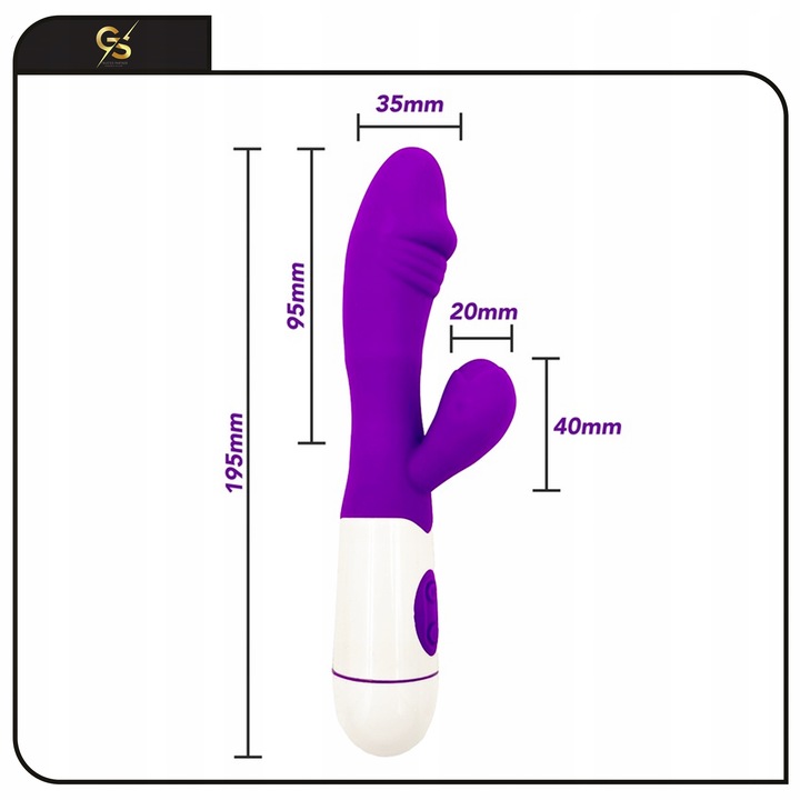 WIBRATOR DAMSKI DO ŁECHTACZKI DLA PAR KRÓLICZEK 30PROGRAMÓW + Żelowe