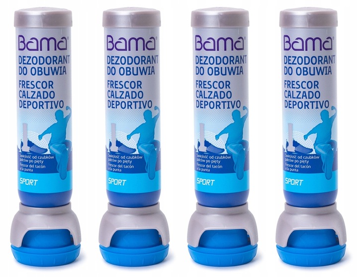 Odświeżacz, dezodorant do butów Bama Trainer Fresh - Zestaw 4 x 100 ml