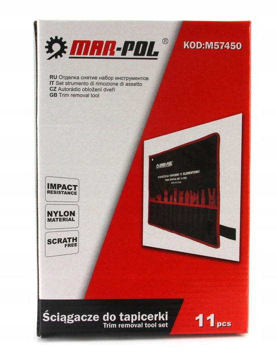 ZESTAW ŚCIĄGACZY DO TAPICERKI 11el.