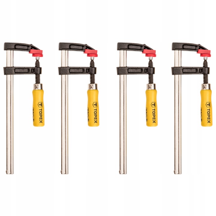 4 SZT. ŚCISK STOLARSKI 50 x 250 mm ZESTAW TOPEX