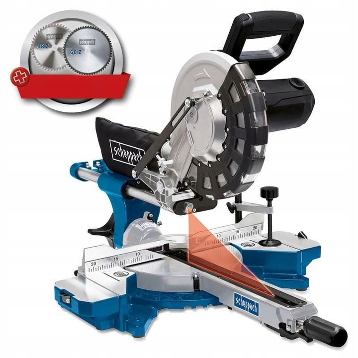 SCHEPPACH Piła ukośnica ukosowa z przesuwem z SOFT-STARTem HM254