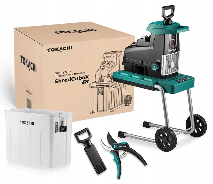 SAMOZASYSAJĄCY ROZDRABNIACZ DO GAŁĘZI Z KOSZEM 60 RĘBAK FREZOWY