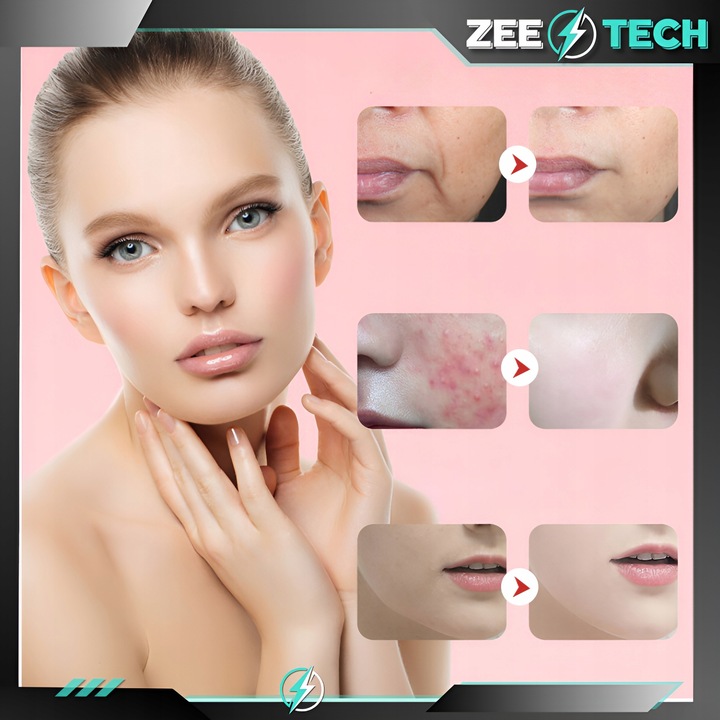 MEZOTERAPIA BEZIGŁOWA 7w1 MASAŻER DO TWARZY ELEKTRYCZNY EMS LIFTING