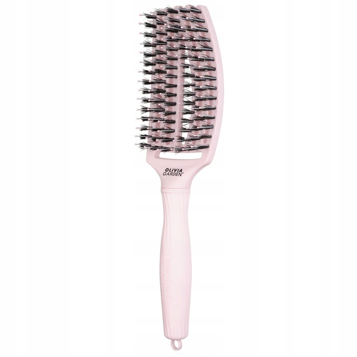 Olivia Garden Finger Brush Medium Pastel Pink