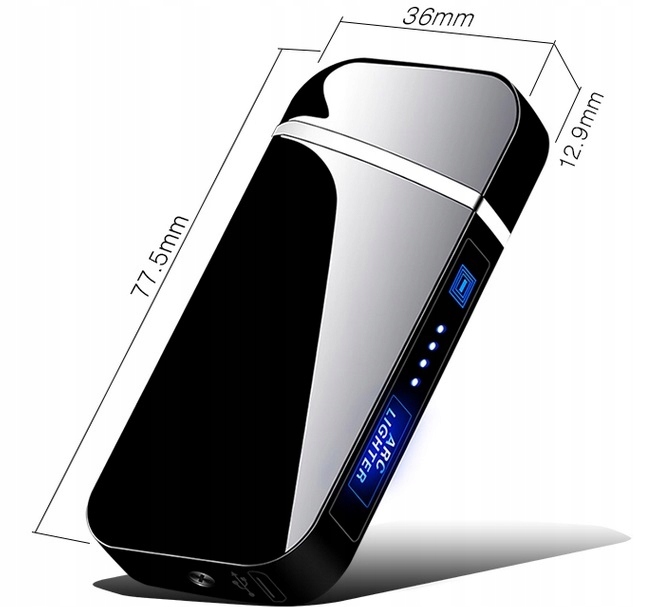 Zapalniczka Plazmowa VIP Usb Dotyk Żarowa Prezent na Dzień Dziadka Grawer