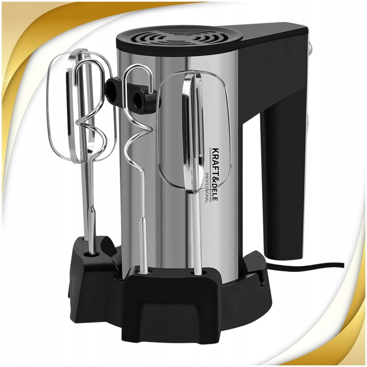 MIKSER RĘCZNY ROBOT KUCHENNY WIELOFUNKCYJNY 1000W TURBO 5 BIEGÓW