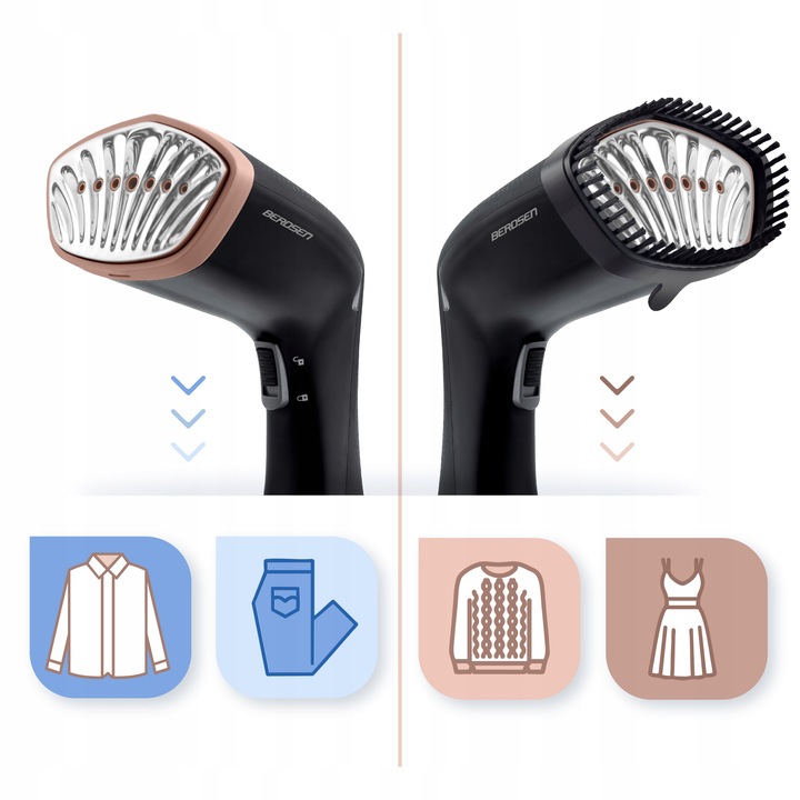 Parownica do ubrań 1600W Steamer parowy Żelazko parowe ZESTAW 26g/min