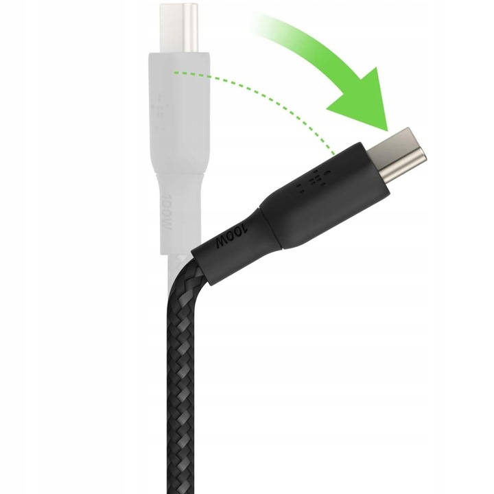 Belkin - Kabel Boost - USB-C do USB-C PD, 5A 100W, z oplotem nylonowym, 3 m