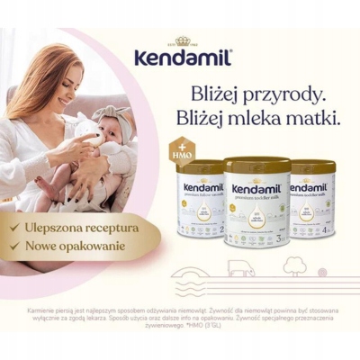 Mleko Kendamil 1 Bez Oleju Rybiego i Palmowego DHA