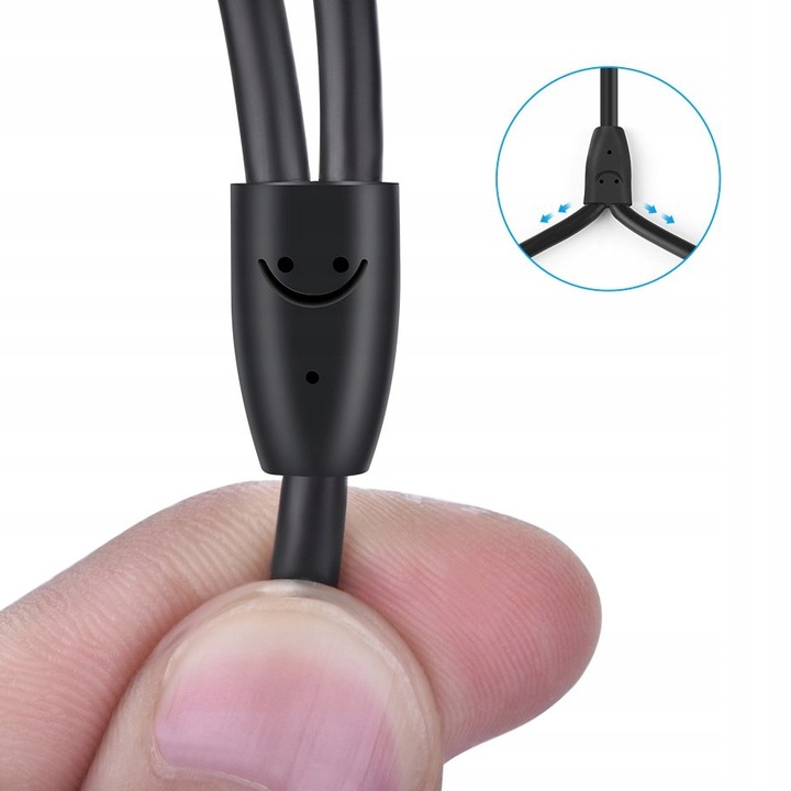 KABEL AUDIO UGREEN MINI JACK 3,5 mm DO 2RCA CINCH MOCNY PRZEWÓD 3M