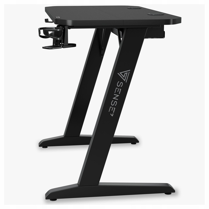 Biurko Gamingowe Komputerowe do komputera + Akcesoria 120x60cm Sense7