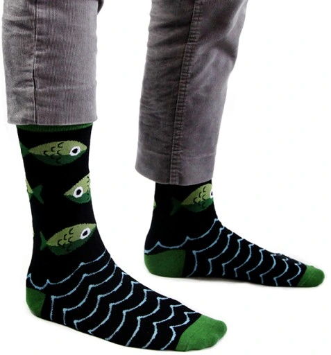 SKARPETKI I BRELOK DO KLUCZY DLA WĘDKARZA RYBY URODZINY FACETA DZIADKA TATY