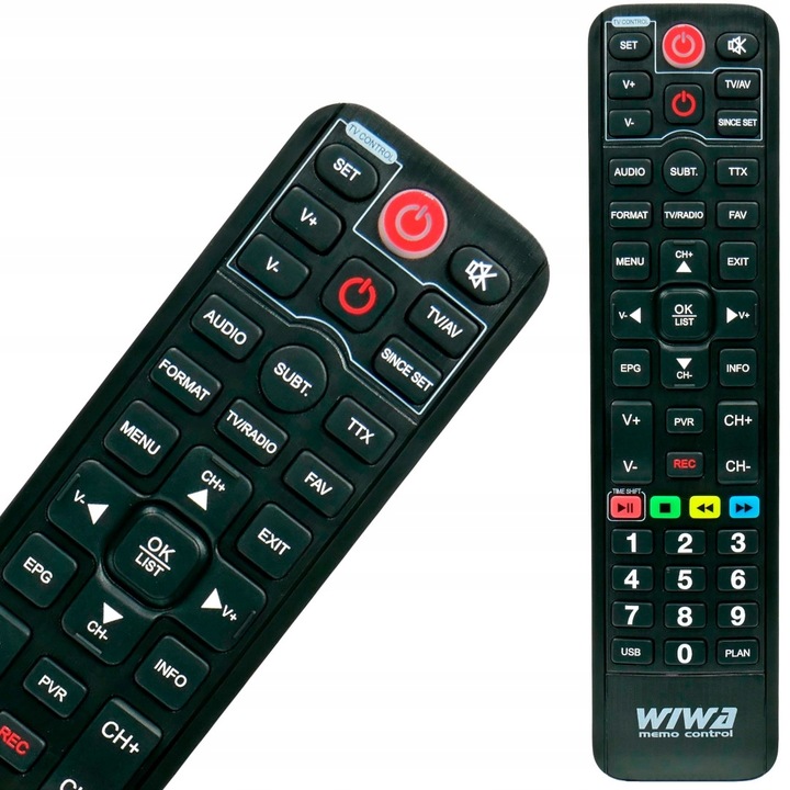 Oryginalny PILOT MEMO do tunera dvb-t2 WIWA h265 lite mini maxx MINI