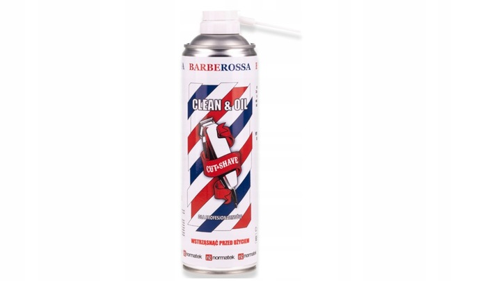 BARBEROSSA CLEAN OIL 5w1 SPRAY DO MASZYNEK DEZYNFEKCJI