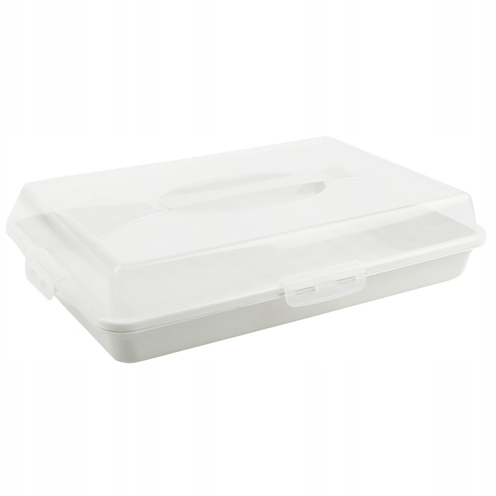 POJEMNIK NA CIASTO DUŻY BOX Z POKRYWĄ NA ŻYWNOŚĆ UCHWYT TRANSPORTER