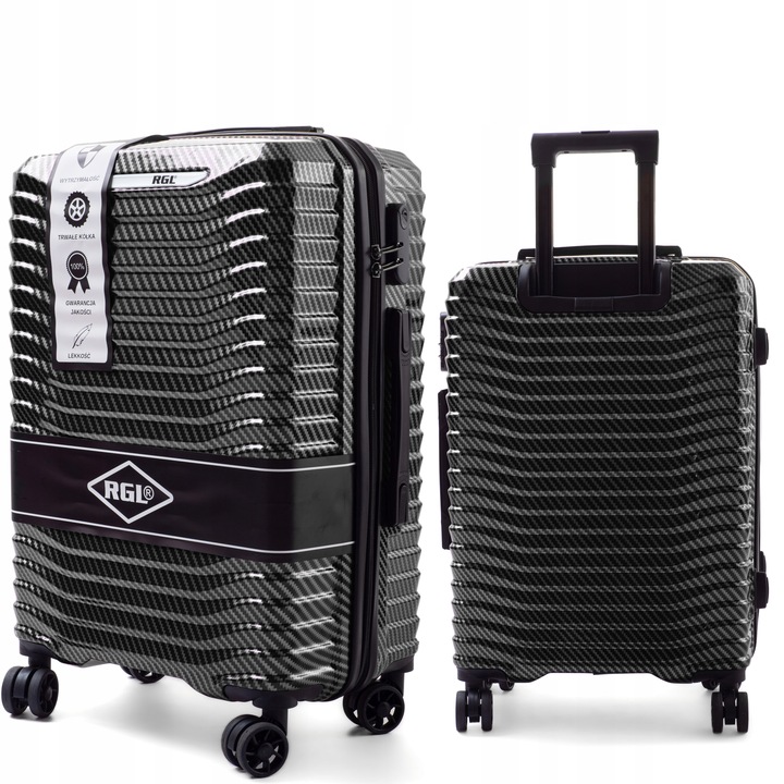DUŻA XXL WALIZKA NA KÓŁKACH PC1 RGL TORBA PODRÓŻNA POLICARBON POLIWĘGLAN