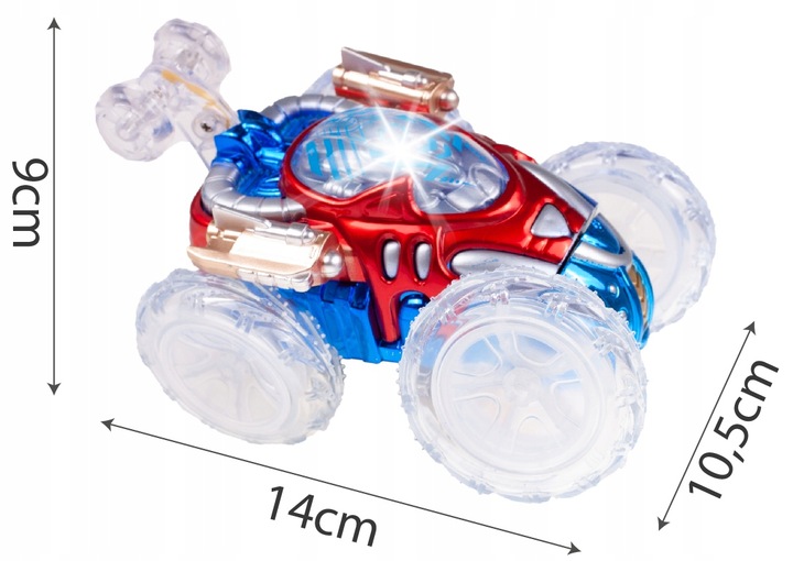 KASKADER SAMOCHÓD KOSMITA AKROBATA TWISTER AUTO STEROWANE DLA DZIECI PILOT