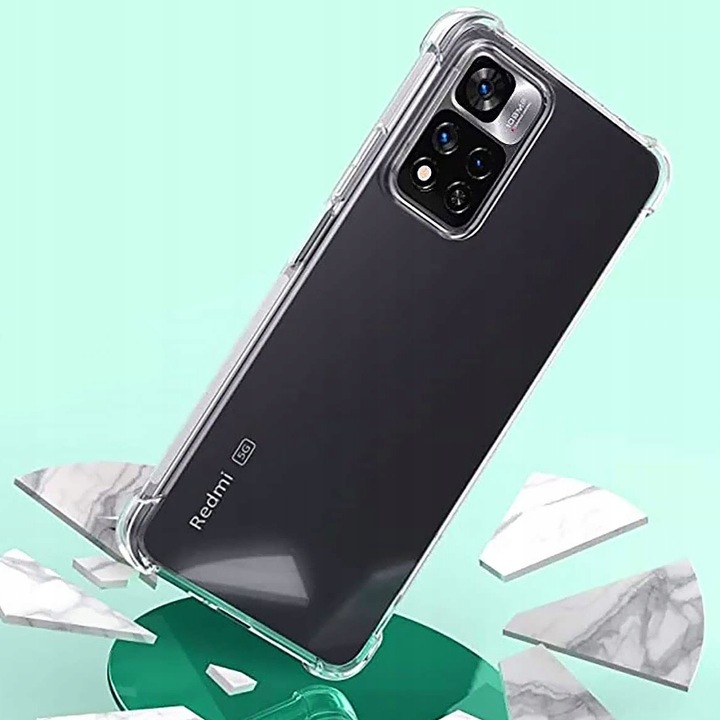 Etui Pancerne do Xiaomi Redmi Note 11/11S [A-shock, Wzmacniane] + Szkło