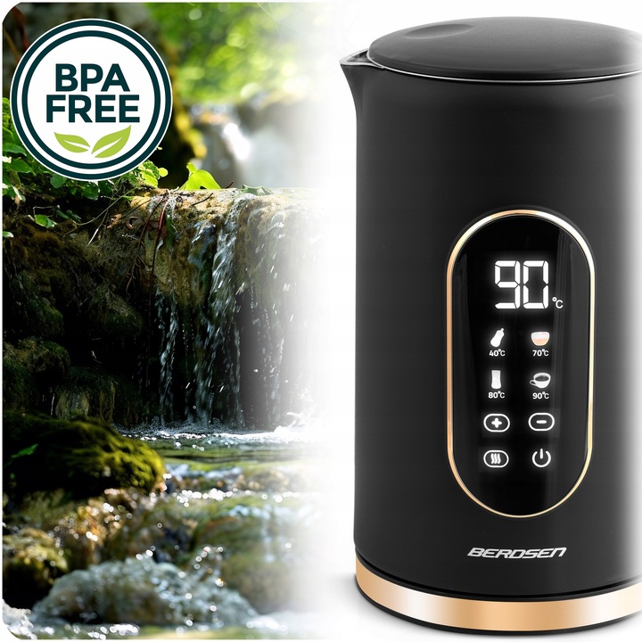 CZAJNIK ELEKTRYCZNY REGULACJA TEMPERATURY 2200W PANEL DOTYKOWY 1,7L