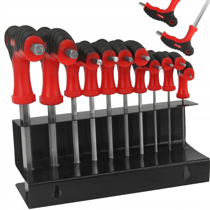 10x KLUCZE IMBUSOWE HEX IMBUSY ZESTAW 2-10 mm Rowerowe Sześciokątne