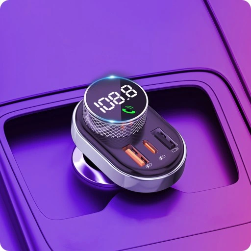 TRANSMITER ŁADOWARKA BLUETOOTH FM QC 4.0 PD USB-C