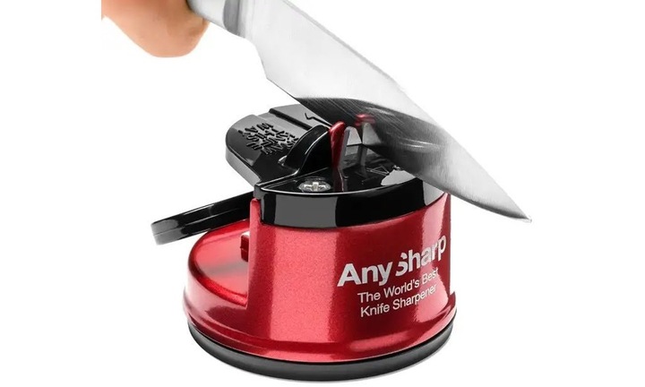 Ostrzałka do noży osełka AnySharp Classic Red