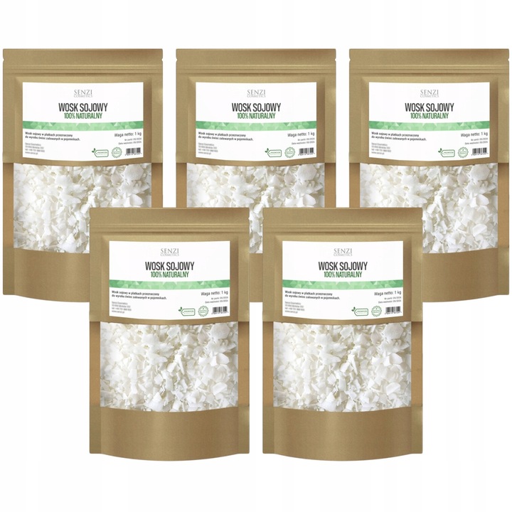 WOSK SOJOWY DO ŚWIEC 100% Naturalny NAJLEPSZA JAKOŚĆ ŚWIECE SOJOWE 5