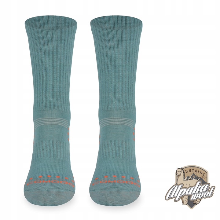 Oddychające funkcyjne skarpety termoaktywne turystyczne 50% merynosa COMODO