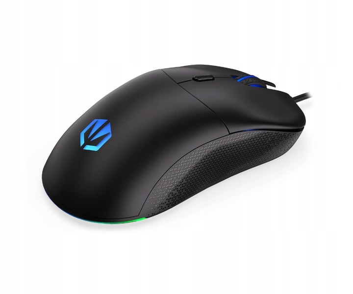 Mysz przewodowa dla gracza Endorfy GEM Black EY6A006 8000DPI ARGB USB 1,8 m