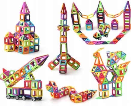 KLOCKI MAGNETYCZNE PANELE NEODYMOWE 76 EL ZESTAW