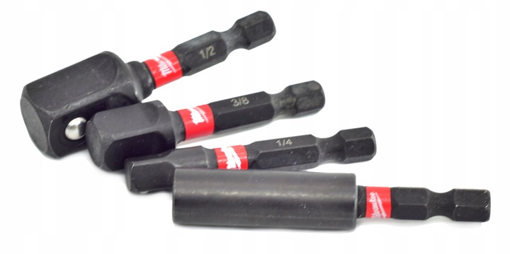 Milwaukee Zestaw 3szt Adapter Uchwyt 1/4 1/2 3/8 4932479228 + Adapter 60mm