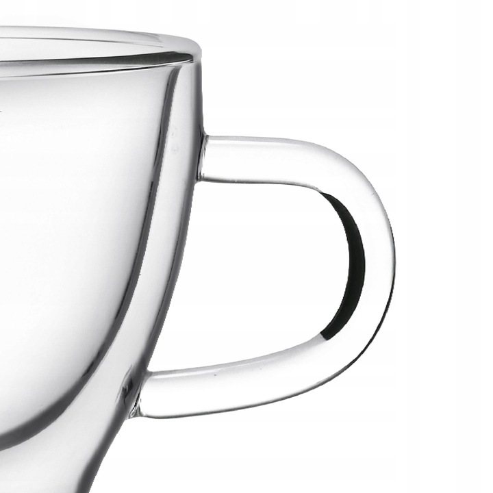 Szklanki z Uchem Termiczne do Cappucino Lamart LT9026 2szt 190ML