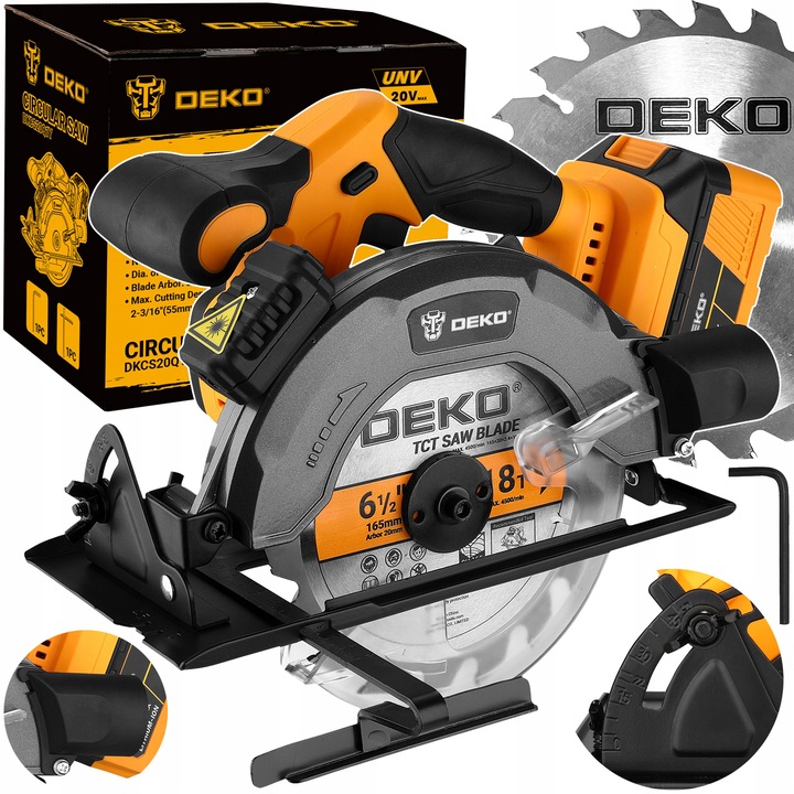 PILARKA TARCZOWA PIŁA TARCZOWA AKUMULATOROWA DO DREWNA PRZECINARKA