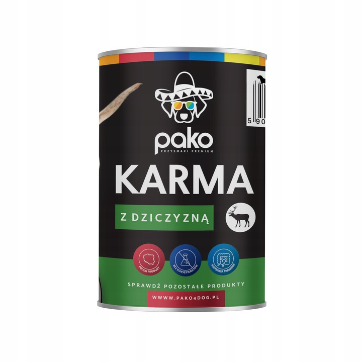 MOKRA KARMA DLA PSA PUSZKA PREMIUM PAKO 24 X 400 MIX 4 SMAKÓW