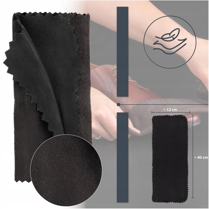 Zestaw do czyszczenia pielęgnacji butów czarna i bezbarwna pasta łyżka