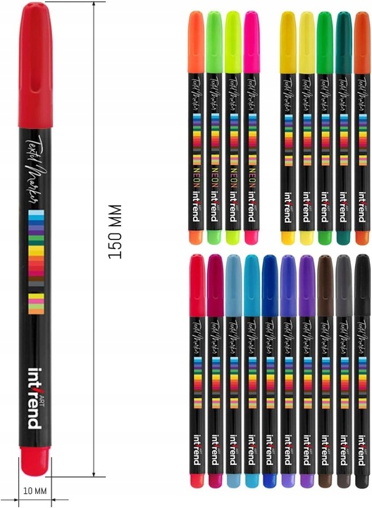 Pisaki do tkanin Int!rend 20 szt.