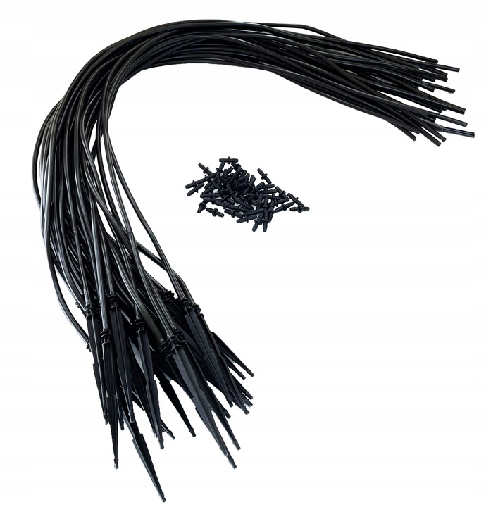 Emiter KROPLOWNIK Patykowy wkłuwka wężyk 70cm x25 szt 70 cm PRosty 2l/h