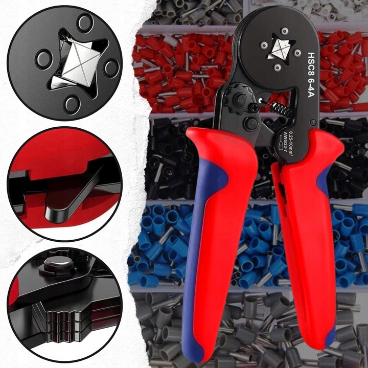 ZACISKARKA DO KONEKTORÓW + 1200 TULEJEK DO TULEJEK PRASA PRASKA SZCZYPCE