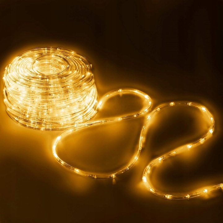 WĄŻ ŚWIETLNY ZEWNĘTRZNY 480 LED LAMPKI CHOINKOWE IP44 20m PROGRAMATOR BIAŁE