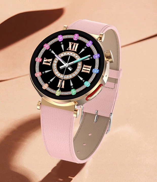 SMARTWATCH DAMSKI ZEGAREK Z POMIAREM CUKRU EKG GLUKOZA CIŚNIENIE ROZMOWY PL