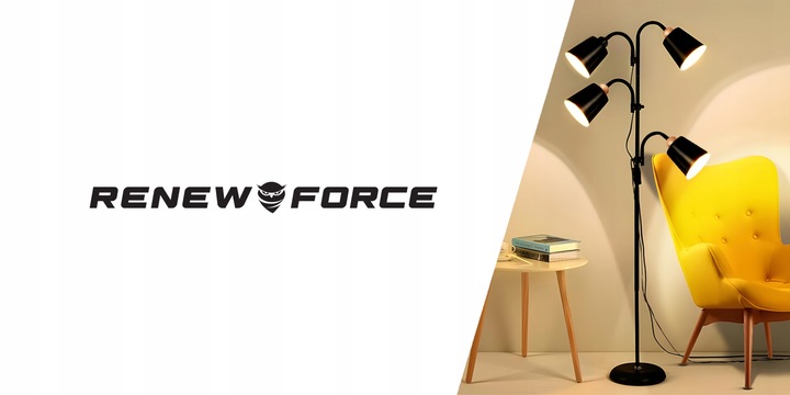 LAMPA STOJĄCA PODŁOGOWA 4xE27 REGULOWANA ELEGANCKA PODŁOGOWA 190cm