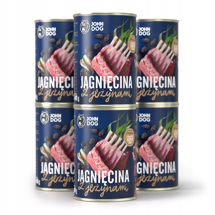 John Dog Berry Line Jagnięcina z jeżynami 6x400g