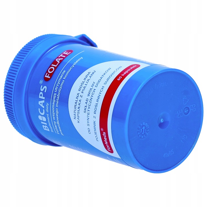 BICAPS FOLATE 60 caps. KWAS FOLIOWY ForMeds