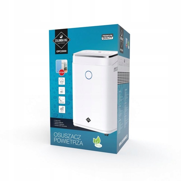 OSUSZACZ POWIETRZA POCHŁANIACZ WILGOCI 20L/24H TIMER HIGROSTAT