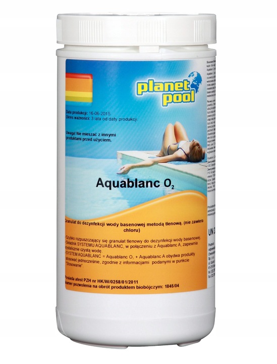 Aquablanc O2 + Aquablanc A bez CHLORU AKTYWNY TLEN
