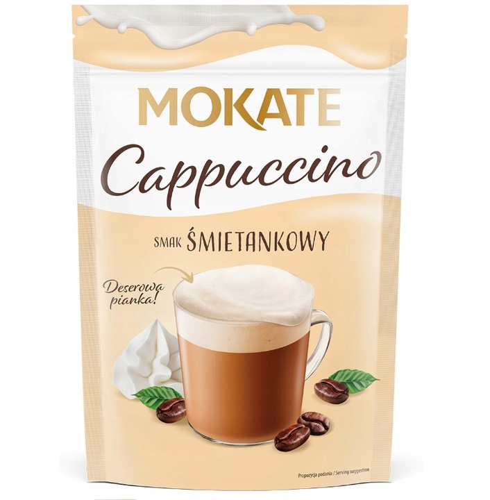 10 x Mokate Cappuccino smak śmietankowy 110 g