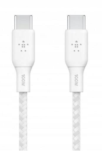 Belkin - Kabel Boost - USB-C do USB-C PD, 5A 100W, z oplotem nylonowym, 2 m